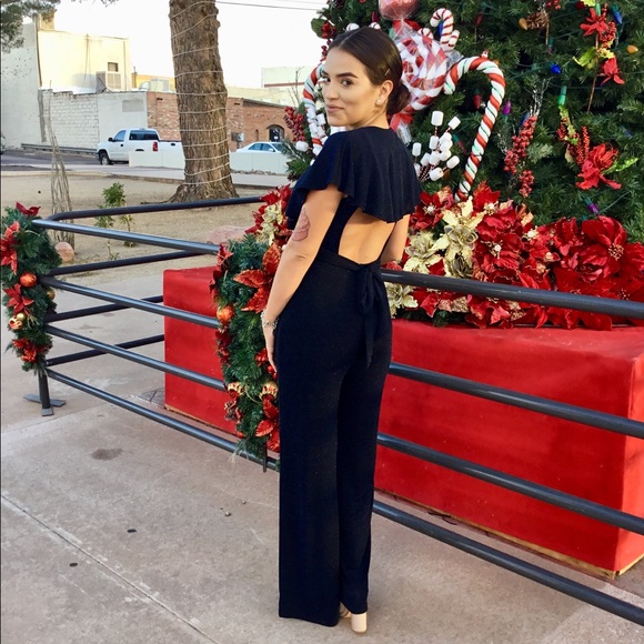 Jumpsuit Royal Blue Shimmer-LAST ONE-CLEARANCE - Picture 4 of 6